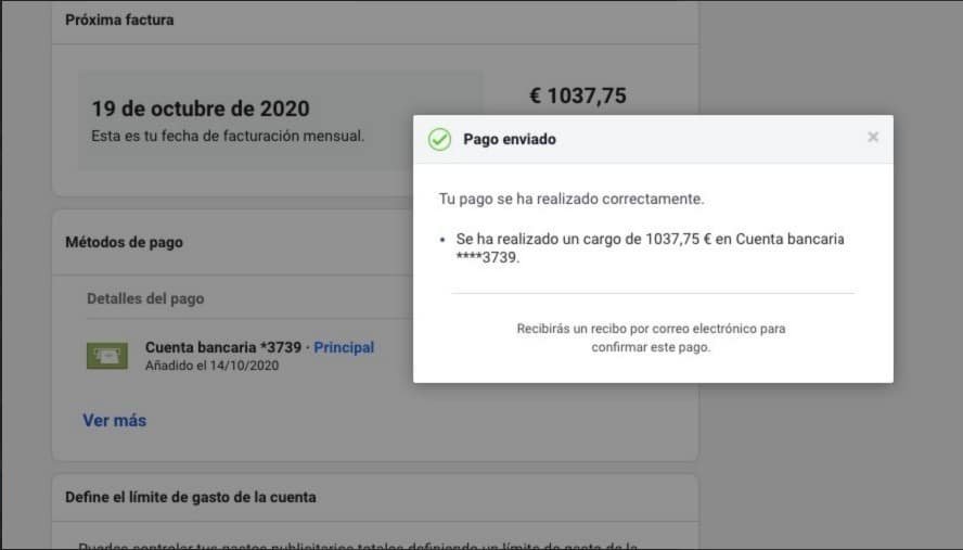 IBAN для Facebook ads