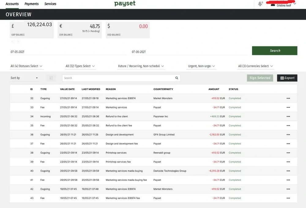 Аккаунты Payset Business EU саморег 4 Аккаунты Payset Business EU саморег