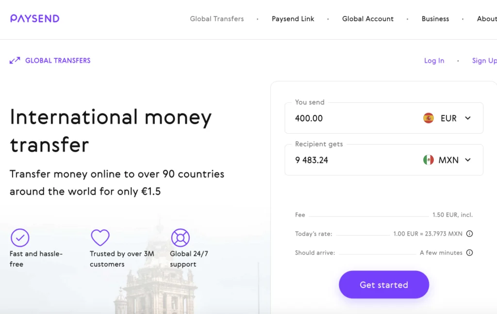 Аккаунты Paysend EU саморег